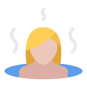 Design vector image icons hot bath Stock Illustration