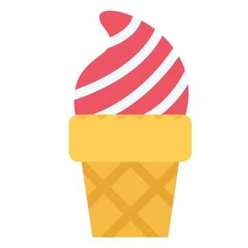 Design vector image icons ice cream cone Stock Illustration