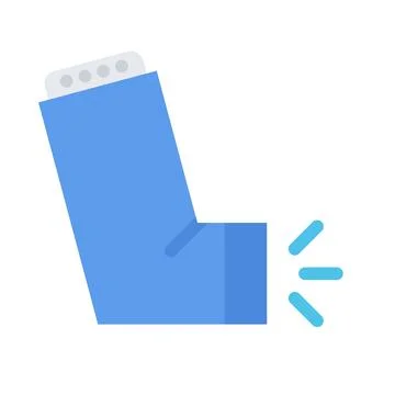 Design vector image icons inhaler Illustrazione stock