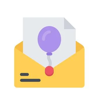Design vector image icons invitation Stock Illustration