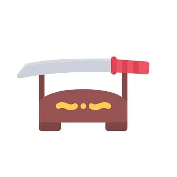 Design vector image icons katana Stock Illustration