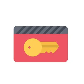 Design vector image icons key card Stock Illustration