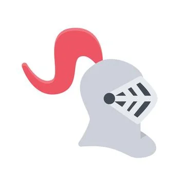 Design vector image icons knight's helmet Illustrazione stock
