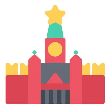 Design vector image icons kremlin Stock Illustration