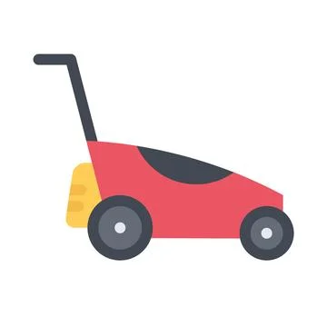 Design vector image icons lawn mower Stock Illustration