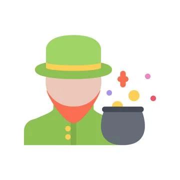 Design vector image icons leprechaun Stock Illustration