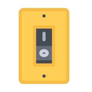 Design vector image icons light switch 库存插图