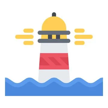 Design vector image icons lighthouse Stock Illustration