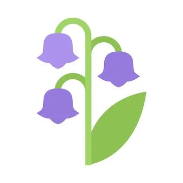 Design vector image icons lily of the valley Stock Illustration