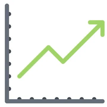Design vector image icons line-chart Stock Illustration
