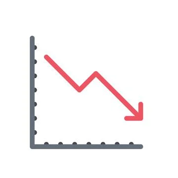 Design vector image icons line-chart Stock Illustration
