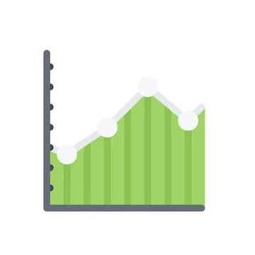 Design vector image icons line-chart Stock Illustration