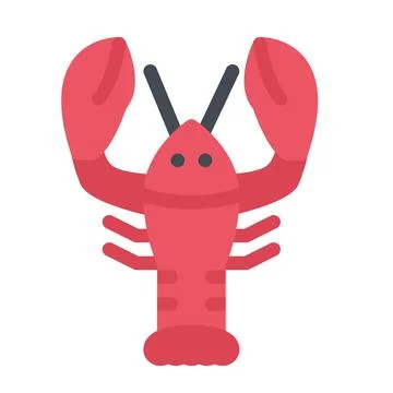 Design vector image icons lobster Stock Illustration