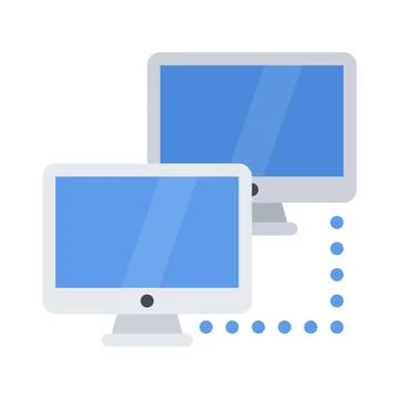 Design vector image icons local network Illustrazione stock