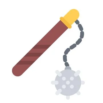 Design vector image icons mace 库存插图