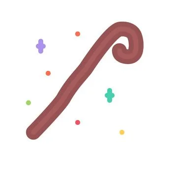 Design vector image icons magic staff Stock Illustration