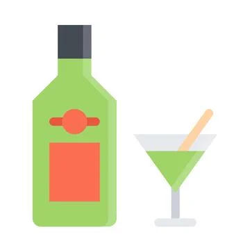 Design vector image icons martini Stock Illustration