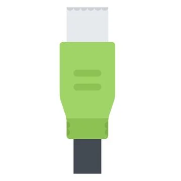 Design vector image icons micro usb Stock Illustration