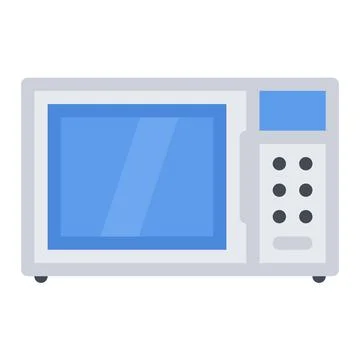 Design vector image icons microwave Stock Illustration