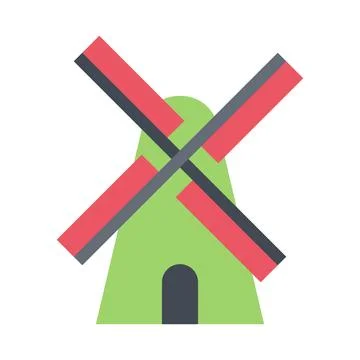 Design vector image icons mill Stock Illustration