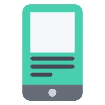 Design vector image icons mobile version Stock Illustration