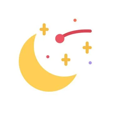 Design vector image icons moon Illustrazione stock