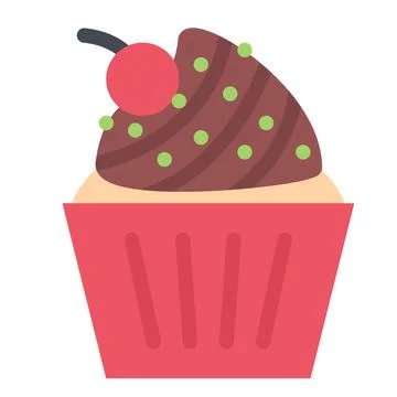 Design vector image icons muffins Stock Illustration