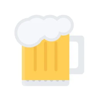 Design vector image icons mug of beer Stock Illustration