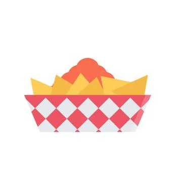 Design vector image icons nachos Stock Illustration