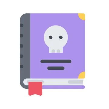 Design vector image icons necromancy book Stock Illustration