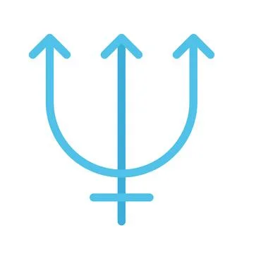 Design vector image icons neptune Stock Illustration