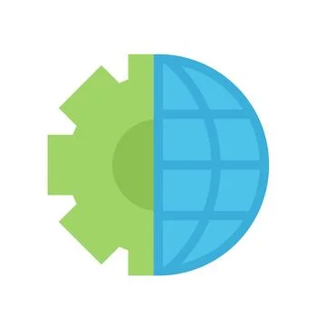 Design vector image icons network optimization Stock Illustration