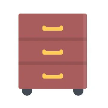 Design vector image icons nightstand Stock Illustration