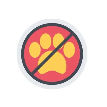 Design vector image icons no pets Stock Illustration