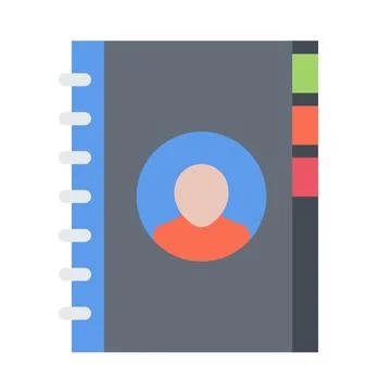 Design vector image icons notebook Stock Illustration