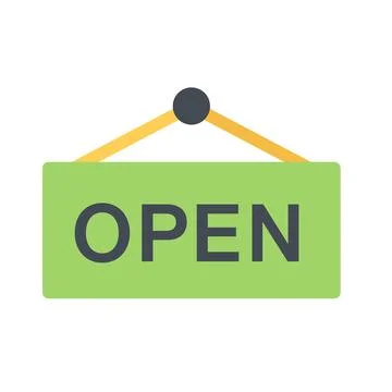 Design vector image icons open Stock Illustration