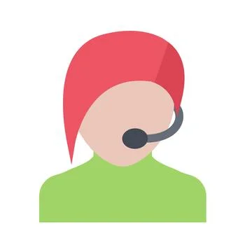 Design vector image icons operator Stock Illustration