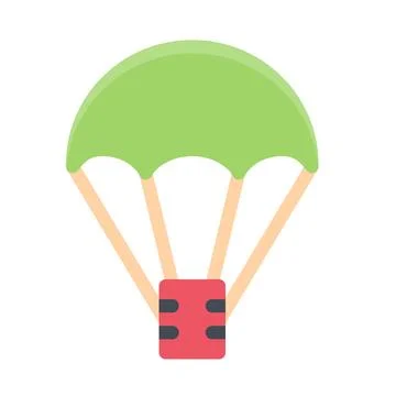 Design vector image icons parachute Stock Illustration