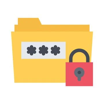 Design vector image icons password protected Stock Illustration