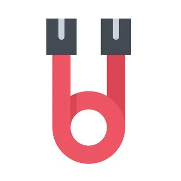 Design vector image icons patch cords Stock Illustration