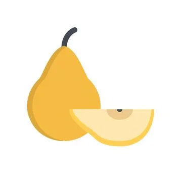 Design vector image icons pear Stock Illustration