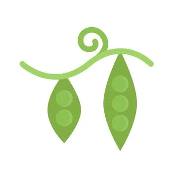 Design vector image icons peas Stock Illustration