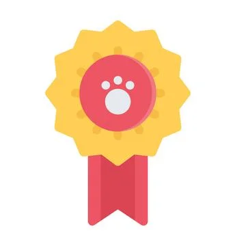 Design vector image icons pet award Stock Illustration
