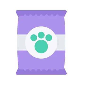 Design vector image icons pet dry food 库存插图