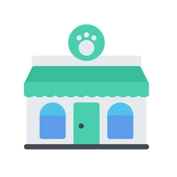 Design vector image icons pet shop Stock Illustration