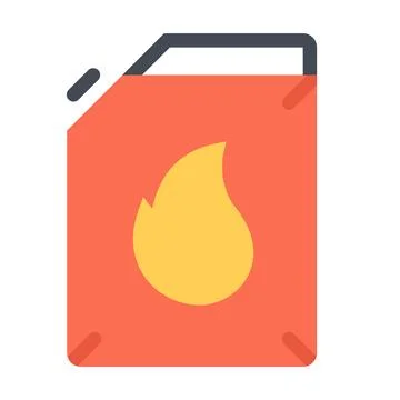 Design vector image icons petrol canister Illustrazione stock