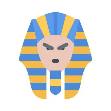 Design vector image icons pharaoh Illustrazione stock