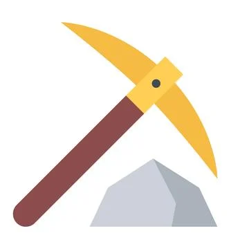 Design vector image icons pickaxe Stock Illustration