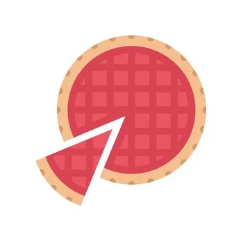 Design vector image icons pie Illustrazione stock