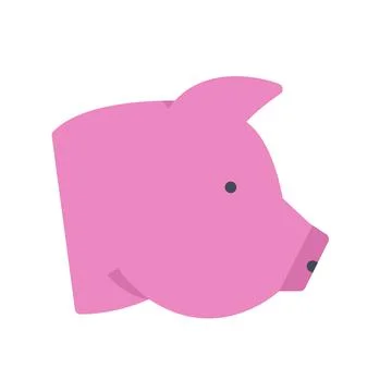 Design vector image icons pig Stock Illustration